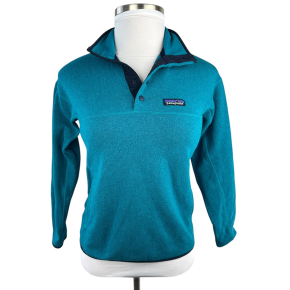 Patagonia Tops - Patagonia Women's Lightweight Better Sweater Marsupial Pullover 1/4 Blue Small